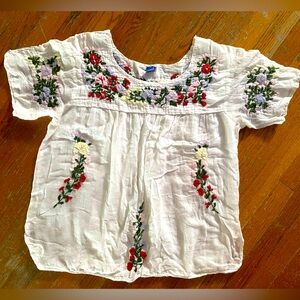 Embroidered top